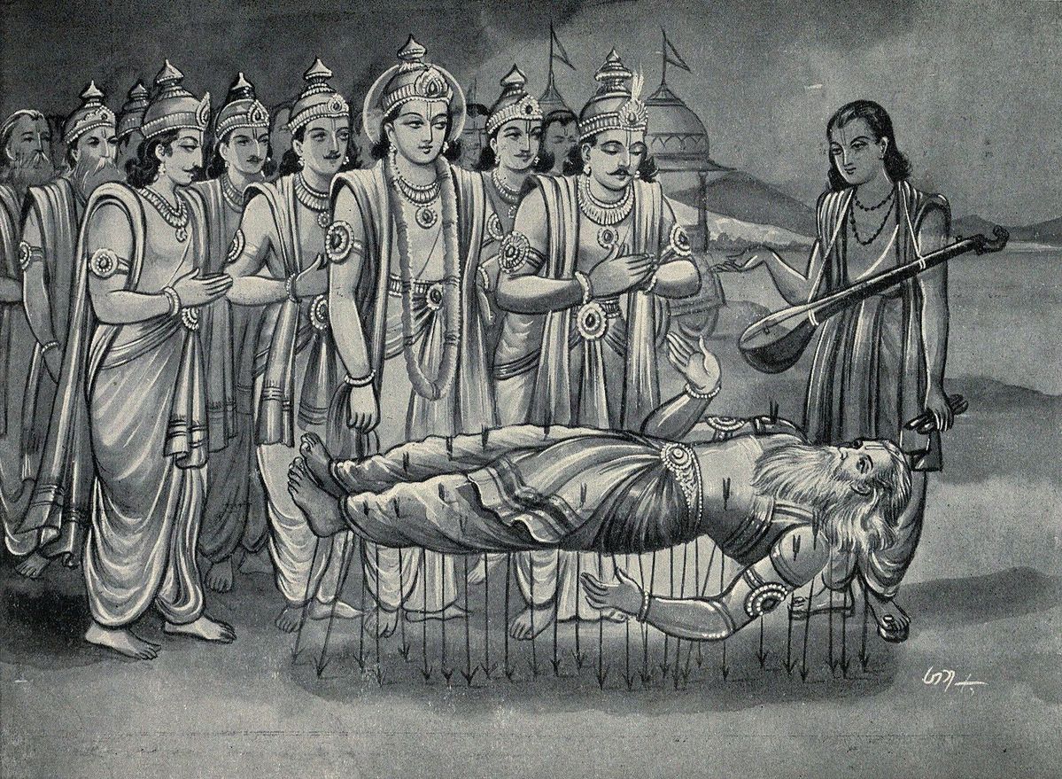 Bhishma on the Bed of Arrows