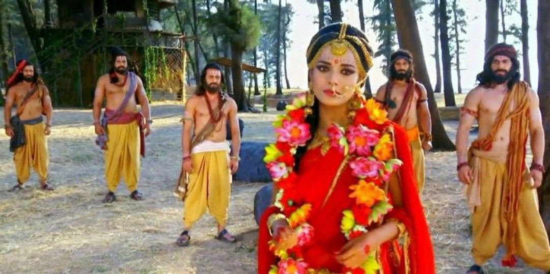 Arjuna wins Draupadi